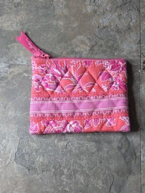 Vera Bradley Zip Coin Purse In Hope Toile